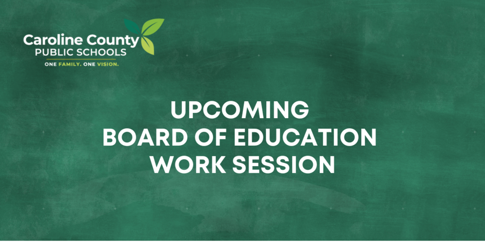 Upcoming Board of Ed Work Session