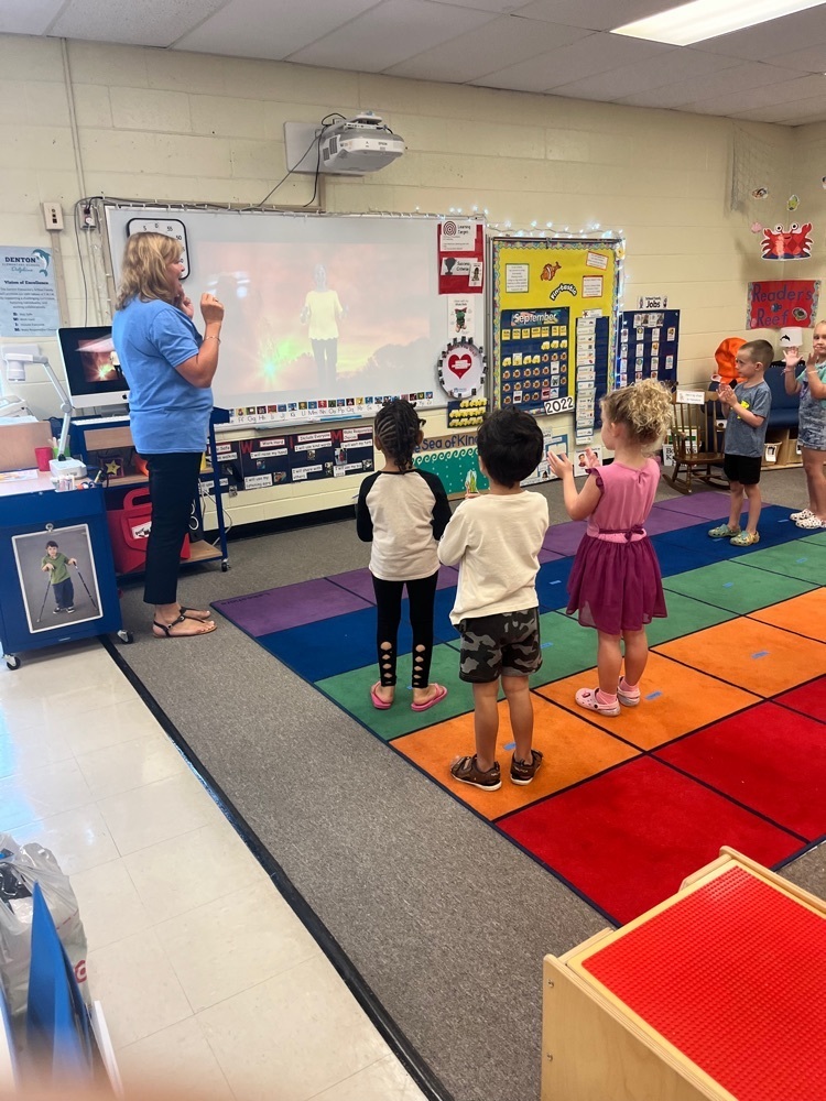 Singing rise and shine with Mrs. Silsley 