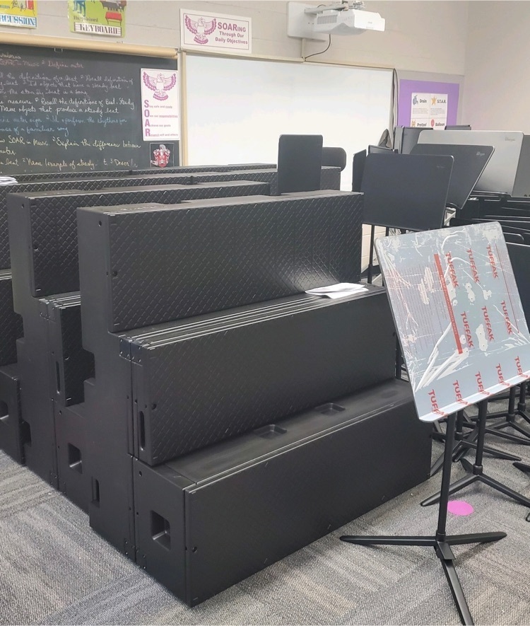 risers in classroom