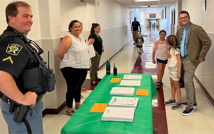 people standing at table
