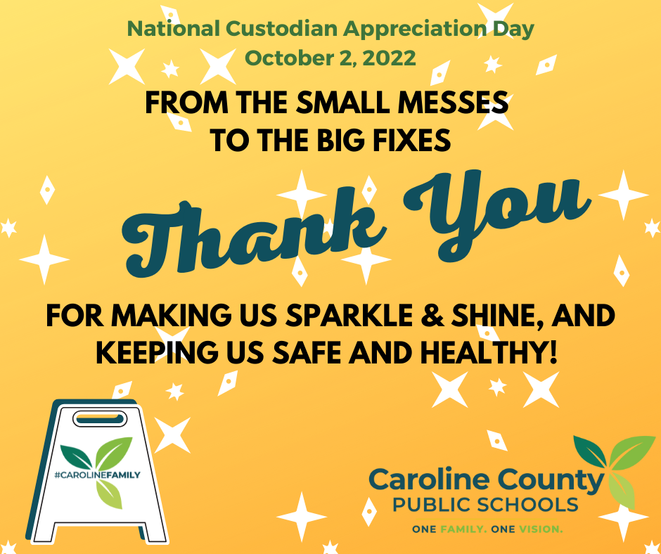 National Custodian Appreciation Day Oct. 2