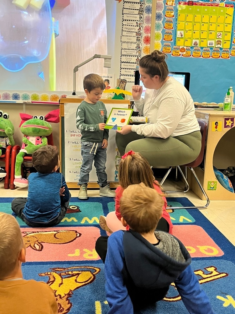 PreK learns about weight