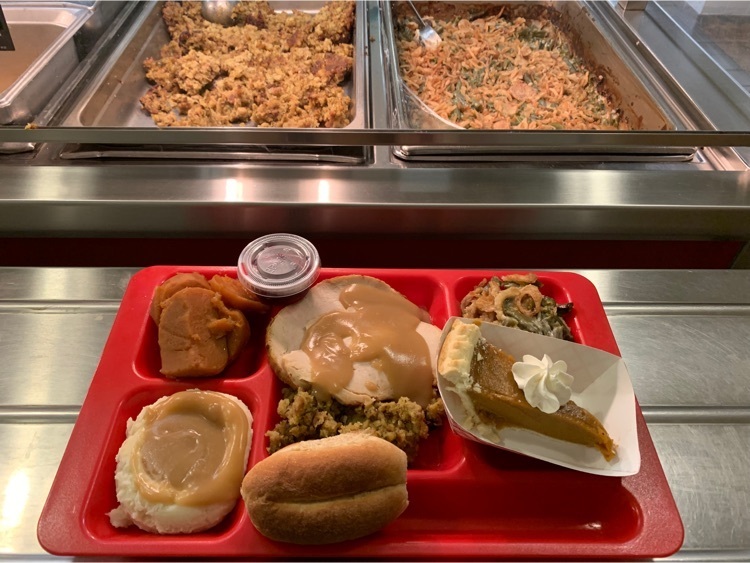 cafeteria tray with food