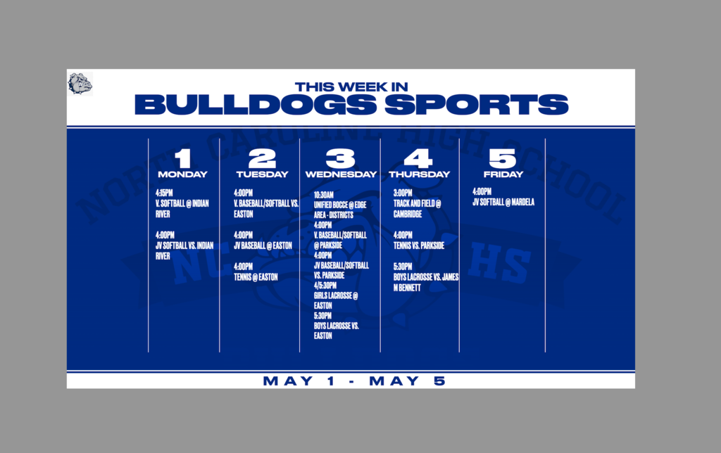 Week schedule