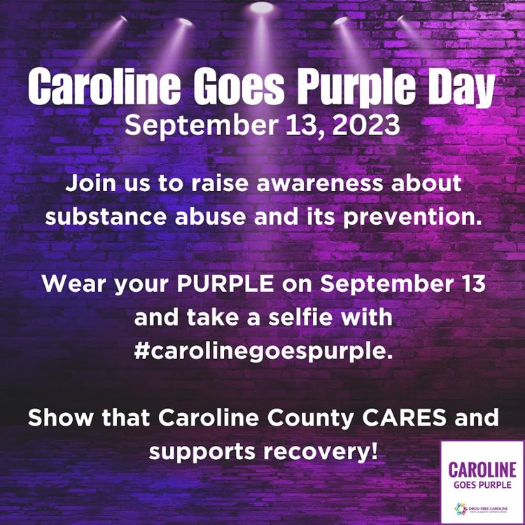 Caroline Goes Purple Day!