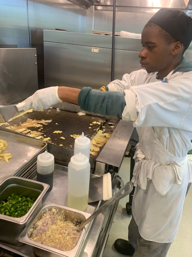 Culinary students are working hard!