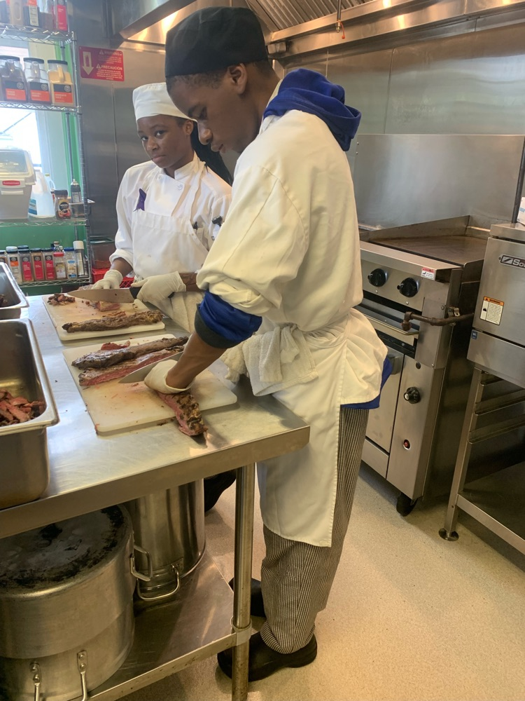 Culinary students are working hard!
